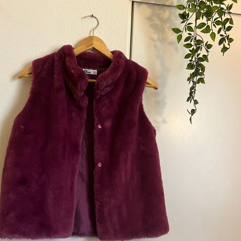 Purple Vest Fur Kids XL